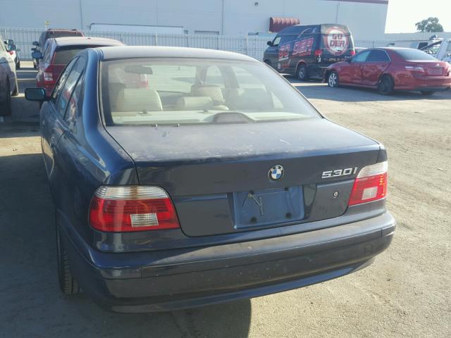 WBADT53432CE93176 - 2002 BMW 530 I BLUE photo 3