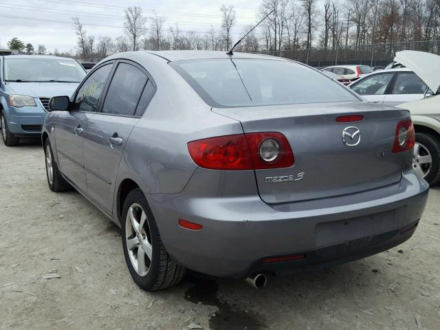 JM1BK12F961462408 - 2006 MAZDA 3 I GRAY photo 3