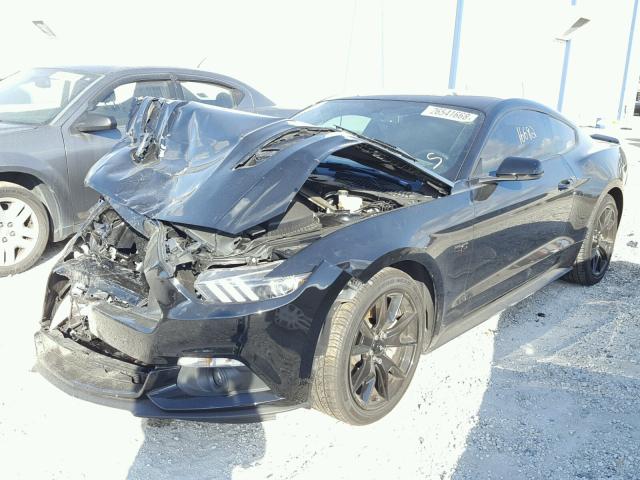 1FA6P8CF9H5312200 - 2017 FORD MUSTANG GT BLACK photo 2