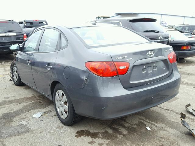 KMHDU46D99U603523 - 2009 HYUNDAI ELANTRA GL GRAY photo 3