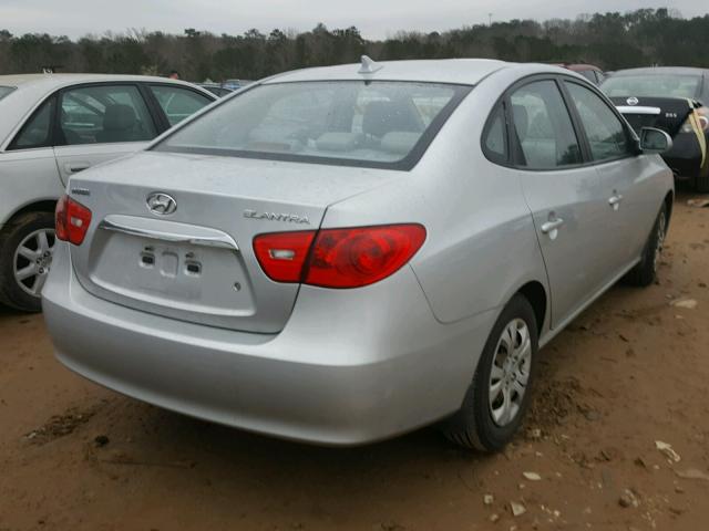 KMHDU4AD0AU081148 - 2010 HYUNDAI ELANTRA BL SILVER photo 4