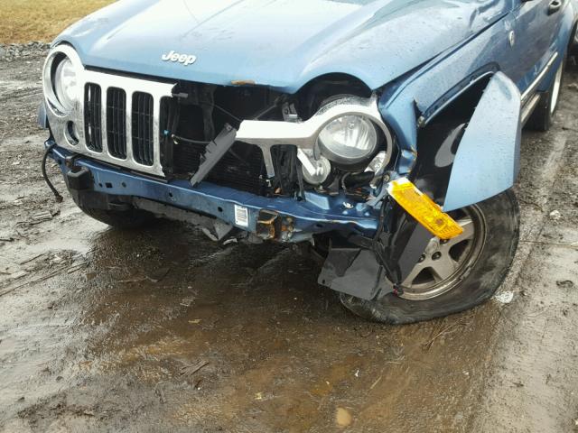 1J4GL58K06W266983 - 2006 JEEP LIBERTY LI BLUE photo 9