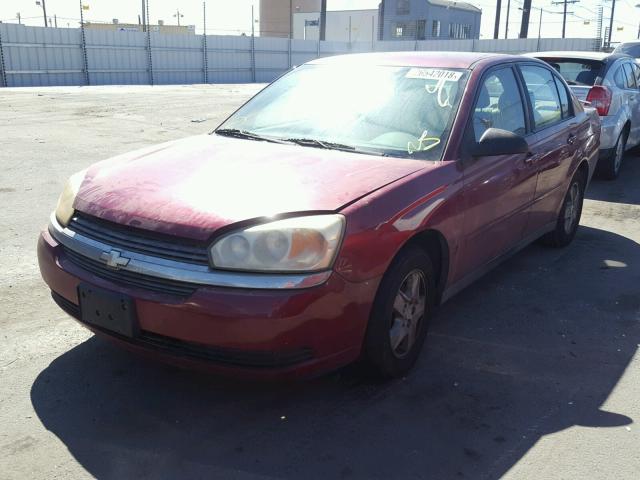 1G1ZT54825F220068 - 2005 CHEVROLET MALIBU LS MAROON photo 2