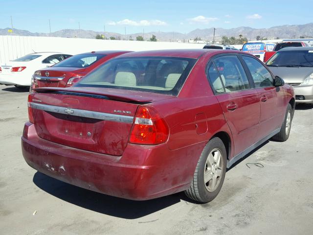 1G1ZT54825F220068 - 2005 CHEVROLET MALIBU LS MAROON photo 4