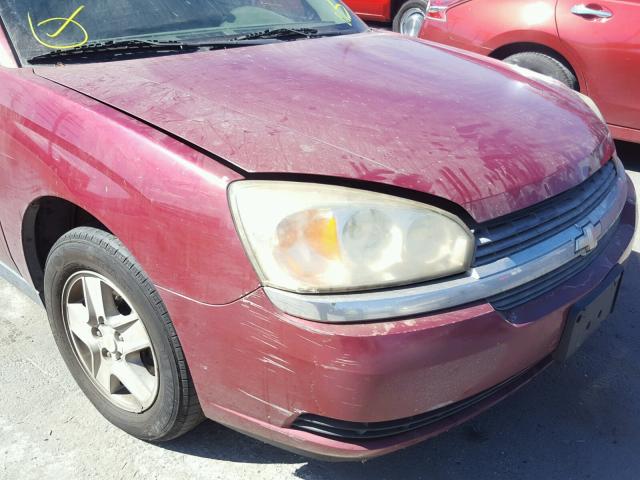 1G1ZT54825F220068 - 2005 CHEVROLET MALIBU LS MAROON photo 9