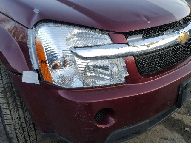 2CNDL23F976090668 - 2007 CHEVROLET EQUINOX LS MAROON photo 10