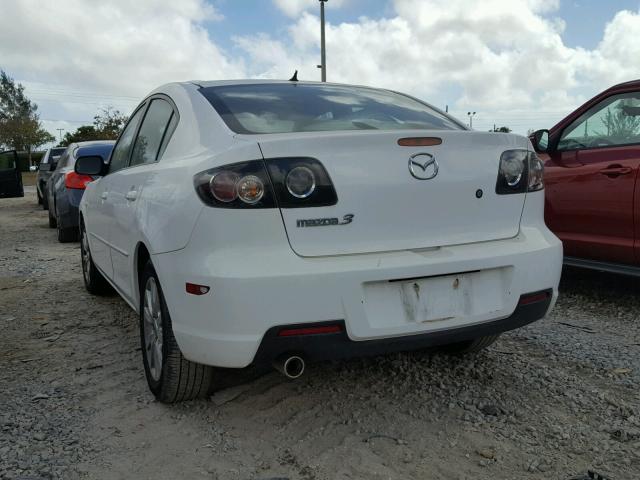 JM1BK32F981783010 - 2008 MAZDA 3 I WHITE photo 3