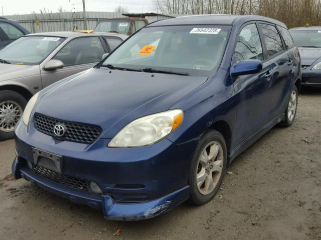 2T1KR32E13C016596 - 2003 TOYOTA MATRIX BLUE photo 2