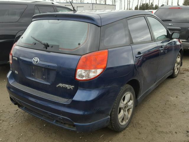 2T1KR32E13C016596 - 2003 TOYOTA MATRIX BLUE photo 4