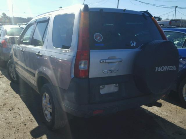 SHSRD78844U238447 - 2004 HONDA CR-V EX SILVER photo 3