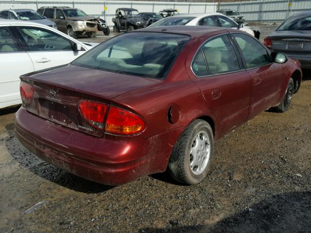 1G3NL52F33C294881 - 2003 OLDSMOBILE ALERO GL BURGUNDY photo 4