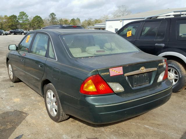 4T1BF28B9YU104687 - 2000 TOYOTA AVALON XL GREEN photo 4