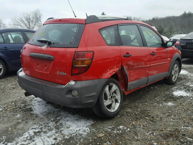 5Y2SL65806Z427328 - 2006 PONTIAC VIBE RED photo 4