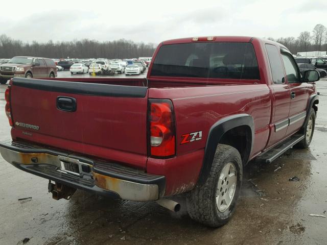 1GCEK19B66Z147292 - 2006 CHEVROLET SILVERADO MAROON photo 4