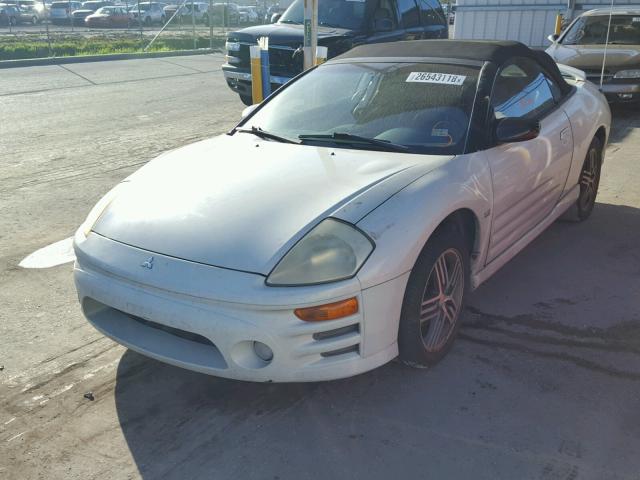 4A3AE75H33E082193 - 2003 MITSUBISHI ECLIPSE SP WHITE photo 2