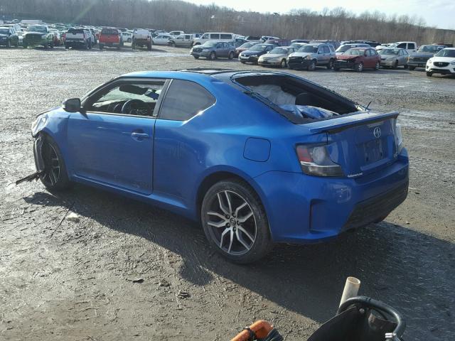 JTKJF5C78F3094539 - 2015 TOYOTA SCION TC BLUE photo 3