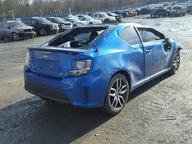 JTKJF5C78F3094539 - 2015 TOYOTA SCION TC BLUE photo 4