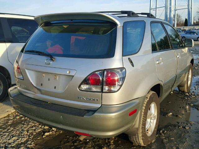 JTJGF10U710098741 - 2001 LEXUS RX 300 SILVER photo 4