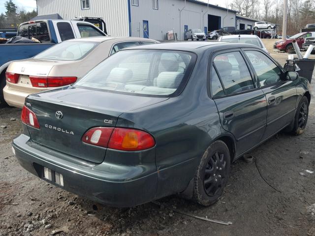 2T1BR12E1YC362076 - 2000 TOYOTA COROLLA VE GREEN photo 4