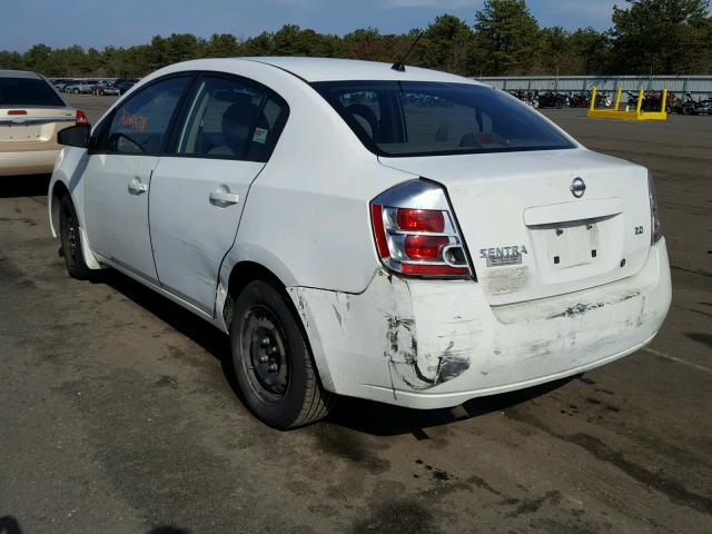 3N1AB61E97L600088 - 2007 NISSAN SENTRA 2.0 WHITE photo 3