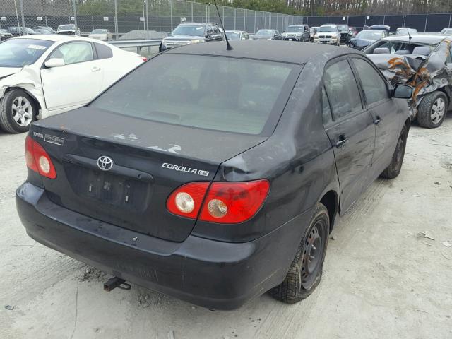 1NXBR32E66Z586466 - 2006 TOYOTA COROLLA CE BLACK photo 4