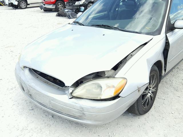 1FAFP53U93A132941 - 2003 FORD TAURUS SE SILVER photo 9