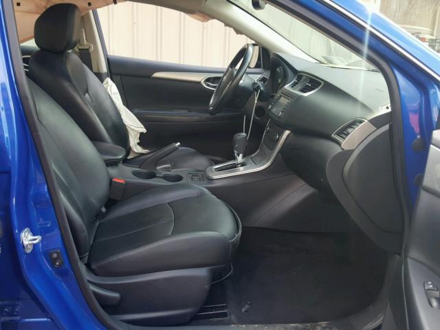 3N1AB7AP5FY362247 - 2015 NISSAN SENTRA S BLUE photo 5