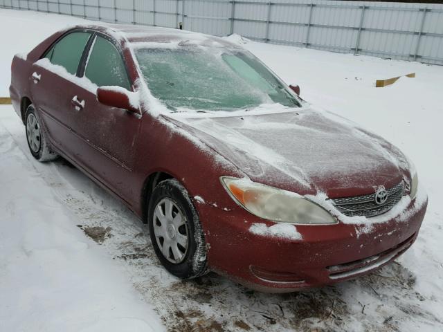 4T1BE32K72U015418 - 2002 TOYOTA CAMRY LE RED photo 1