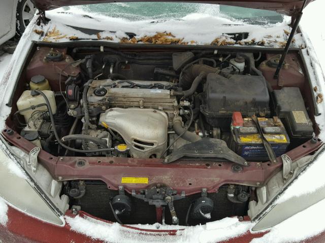 4T1BE32K72U015418 - 2002 TOYOTA CAMRY LE RED photo 7