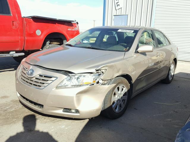 4T1BK46K37U006599 - 2007 TOYOTA CAMRY NEW GOLD photo 2