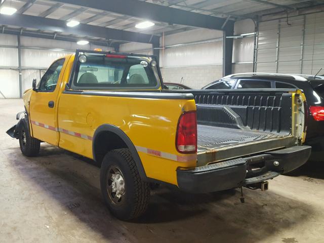 1FTPF28Z3XKB90192 - 1999 FORD F250 YELLOW photo 3