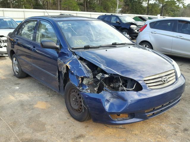 JTDBR32E430002315 - 2003 TOYOTA COROLLA CE BLUE photo 1