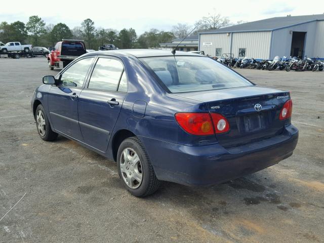 JTDBR32E430002315 - 2003 TOYOTA COROLLA CE BLUE photo 3