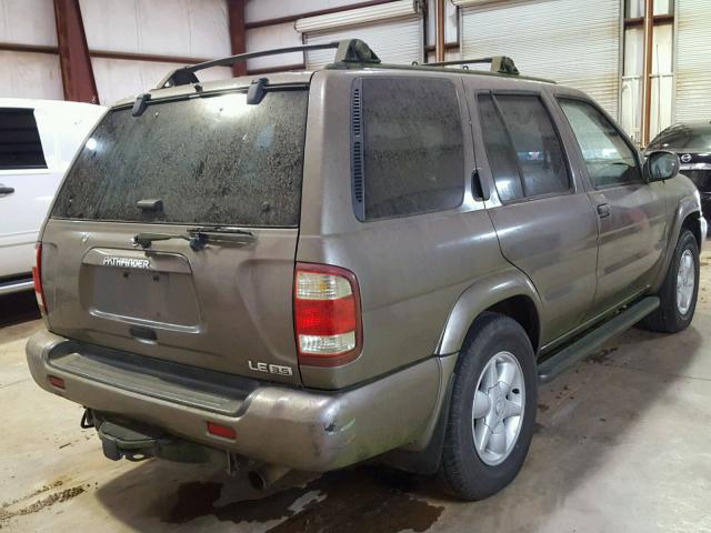 JN8DR07X41W503351 - 2001 NISSAN PATHFINDER GOLD photo 4