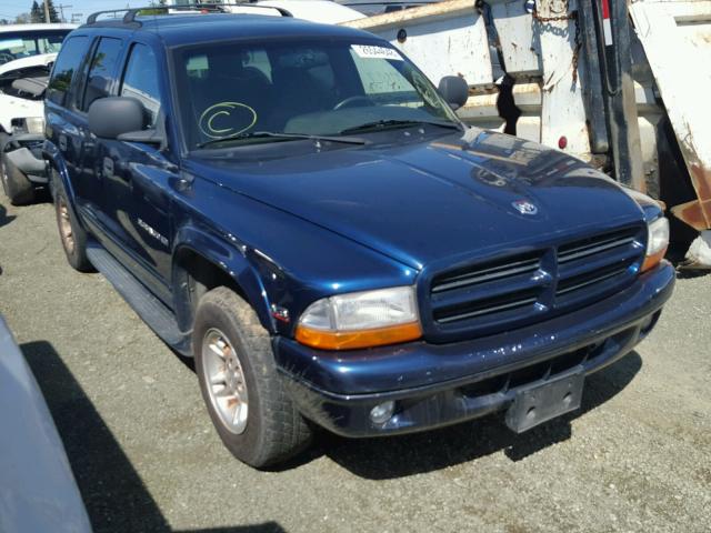 1B4HR28Z8YF280554 - 2000 DODGE DURANGO BLUE photo 1