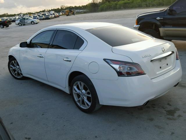 1N4AA5AP0CC803295 - 2012 NISSAN MAXIMA S WHITE photo 3