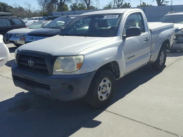 5TENX22N26Z208881 - 2006 TOYOTA TACOMA SILVER photo 2