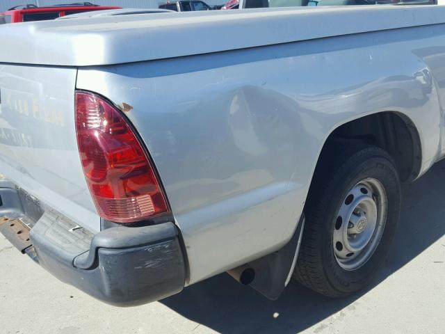 5TENX22N26Z208881 - 2006 TOYOTA TACOMA SILVER photo 9