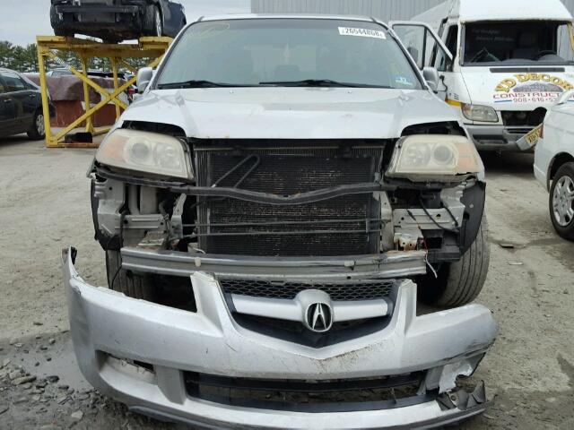 2HNYD18296H514138 - 2006 ACURA MDX SILVER photo 9