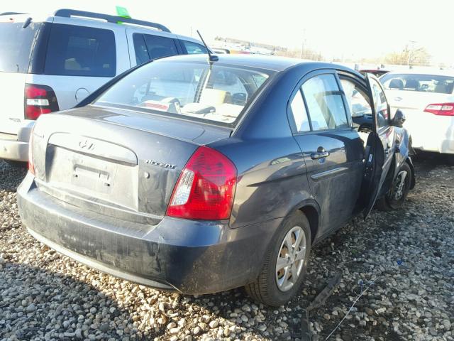 KMHCN4AC4BU609856 - 2011 HYUNDAI ACCENT GLS GRAY photo 4