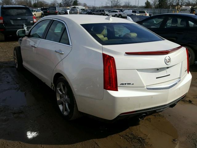 1G6AH5RX5E0106870 - 2014 CADILLAC ATS LUXURY WHITE photo 3