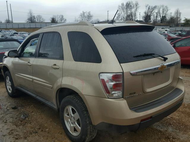 2CNDL33F686288051 - 2008 CHEVROLET EQUINOX LT GOLD photo 3