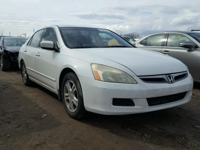 1HGCM56736A022999 - 2006 HONDA ACCORD EX WHITE photo 1