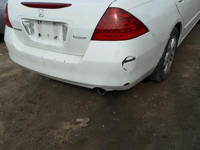 1HGCM56736A022999 - 2006 HONDA ACCORD EX WHITE photo 9