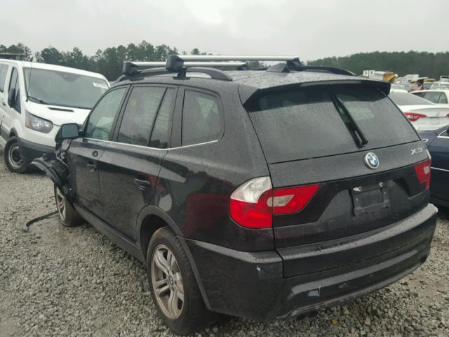 WBXPA93476WG83745 - 2006 BMW X3 3.0I BLACK photo 3