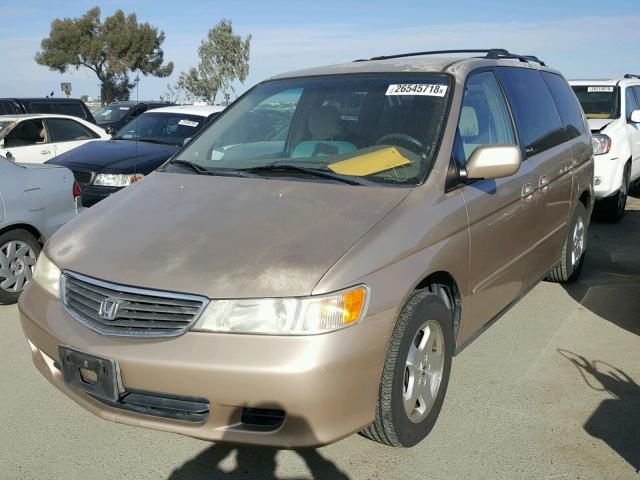 2HKRL1866XH529804 - 1999 HONDA ODYSSEY EX GOLD photo 2