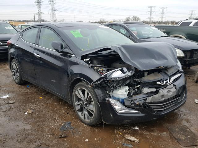 KMHDH4AE6EU033026 - 2014 HYUNDAI ELANTRA SE BLACK photo 1