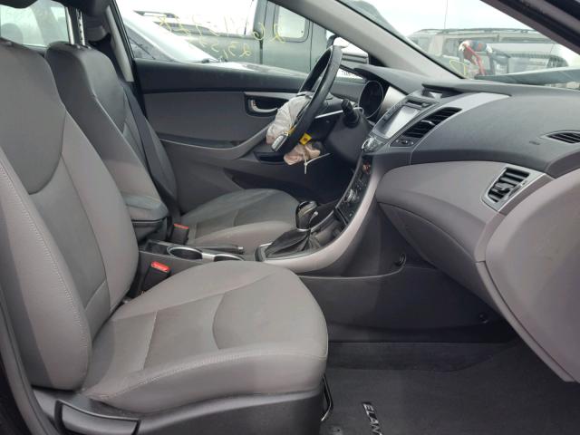 KMHDH4AE6EU033026 - 2014 HYUNDAI ELANTRA SE BLACK photo 5