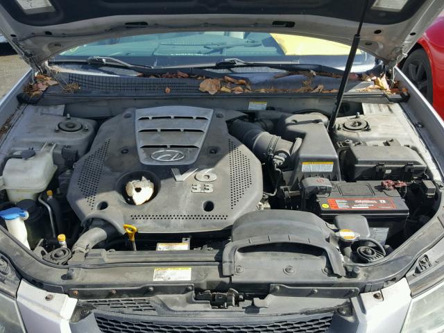 5NPEU46F06H105713 - 2006 HYUNDAI SONATA GLS SILVER photo 7