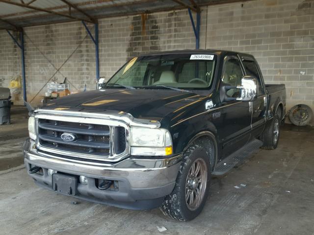 1FTNW20L42EA96179 - 2002 FORD F250 SUPER GREEN photo 2